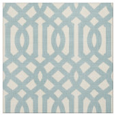 Rustikale Linen Beige und Blauer Trellis Stoff (Muster)