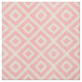 Rustikale Linen Beige und rosa Ikat Diamonds Stoff (Muster)