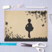Rustikale Littlest Ballerina Seidenpapier (Handwerk)