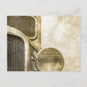 Rustikale LKW-Western-Hochzeit speichern Sie das D Ankündigungspostkarte (Rückseite)