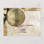 Rustikale LKW-Western Landzimmerhochzeit RSVP Einladungspostkarte (Rückseite)