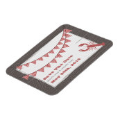 Rustikale Lobster & Gingham retten das Date Magnet (Linke Seite)