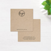 Rustikale Logo-Modern Ohrring-Holding-Karte (Schreibtisch)