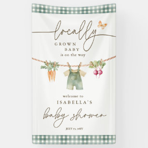 Rustikale lokale Baby-Schwangerschafts-Shower Banner