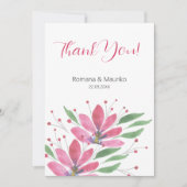 Rustikale Lotus Blume Dankeskarte (Vorderseite)