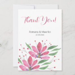 Rustikale Lotus Blume Dankeskarte