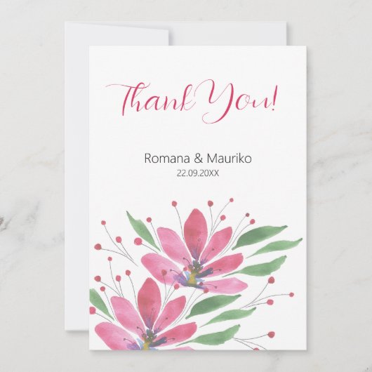 Rustikale Lotus Blume Dankeskarte (Vorderseite)