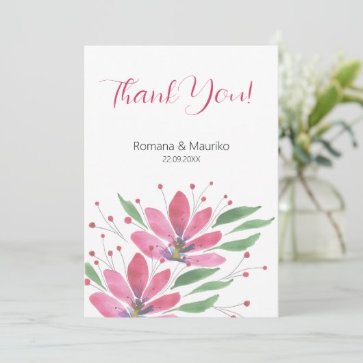 Rustikale Lotus Blume Dankeskarte (Stehend Vorderseite)