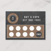 Rustikale Loyalität des Kaffeehauses Visitenkarte (Vorderseite)