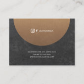 Rustikale Loyalität des Kaffeehauses Visitenkarte (Rückseite)