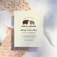 Rustikale Lumberjack Bison Coupels Babydusche