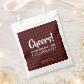 Rustikale Lumberjack Kariert Chefs Custom Celebrat Geschenktütchen (Ausgeschnitten)