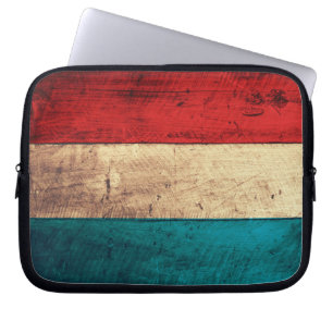 Rustikale Luxemburg-Flagge Laptopschutzhülle