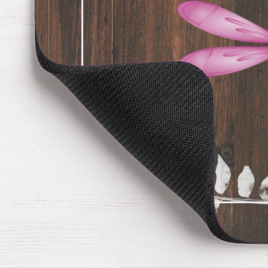 Rustikale Magenta Dragonfly Personalisiert Mouse P Mousepad (Ecke)