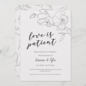 Rustikale Magnolia-Blume Hochzeit Ankündigung (Vorne/Hinten)