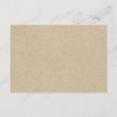 Rustikale Magnolia Blütenweiß Rosa Hochzeitsdetail Begleitkarte (Rückseite)