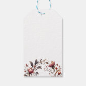 Rustikale Magnolia Kupfer-Kranz Geschenkanhänger (Rückseite)