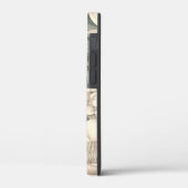 Rustikale Magnolien Bemalte Initialen Floral Botan Case-Mate iPhone Hülle (Rückseite / Links)