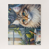 Rustikale Maine Coon Katze Puzzle (Vertikal)