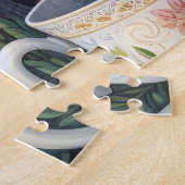 Rustikale Maine Coon Katze Puzzle (Seite)