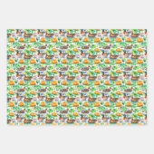 Rustikale Mallard Ducks Blue Winged Aquamarine Lil Geschenkpapier Set (Vorderseite 2)