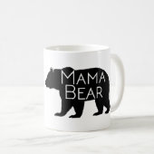 Rustikale Mama-Bären-Tasse Kaffeetasse (VorderseiteRechts)