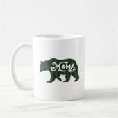 Rustikale Mama Bear Silhouette Typografie Kaffeetasse (Links)