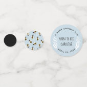 Rustikale Mama to Bee Baby Boy Duschecke Confetti Konfetti (Rückseiten)