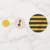 Rustikale Mama to Bee Baby Girl Duschtisch Confett Konfetti (Vorderseiten)