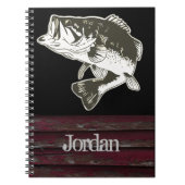 Rustikale Männerbrille - Cooler Name des Fischfang Notizblock (Vorderseite)