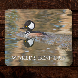 Rustikale männliche Duck-Welt ist der beste Vater  Mousepad