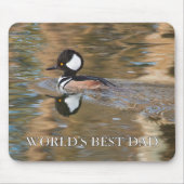 Rustikale männliche Duck-Welt ist der beste Vater Mousepad (Vorne)
