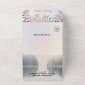 Rustikale Märchenfeier, bezaubernde Waldhochzeit All In One Einladung (Außenbereich)