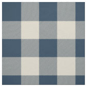 Rustikale Marine und Beige Buffalo Kariert Stoff (Muster)