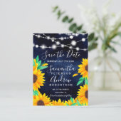 Rustikale Marineschlitten beleuchten Sonnenblumen  Ankündigungspostkarte (Stehend Vorderseite)