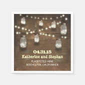 rustikale Markisenleuchten aus Glaskeramik Serviette (Vorderseite)