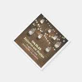 rustikale Markisenleuchten aus Glaskeramik Serviette (Ecke)