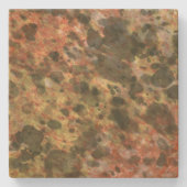 Rustikale Marmorküste Steinuntersetzer (Vorderseite)