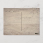 Rustikale Maroon Ginger Blush Wedding Save the Dat Postkarte (Rückseite)