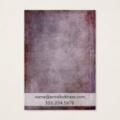 Rustikale Maroon Red Earring Holder Display Cards (Rückseite)