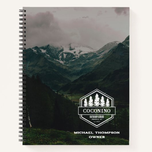 Rustikale Maskulinarwälder Außenanlagen Notizblock (Vorderseite)