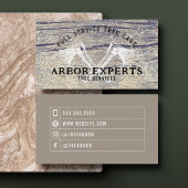 Rustikale Maskuline Baumäxe Holz Arbor Visitenkarte