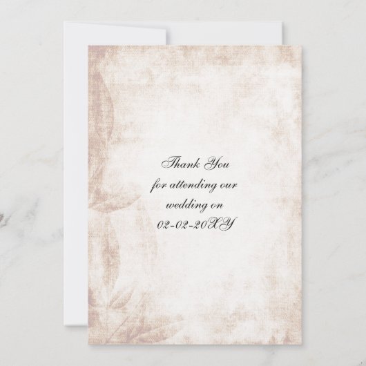 rustikale Mason Glas Hochzeit danke (Rückseite)