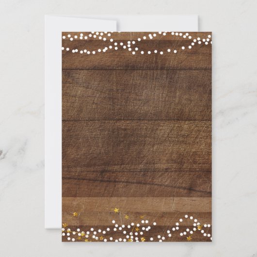 Rustikale Mason Jar Baby Dusche Einladende Karte (Rückseite)