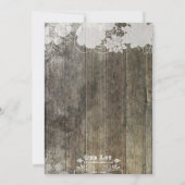 Rustikale Mason Jar Bridal Dusche Einladung (Rückseite)