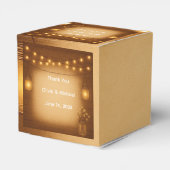 Rustikale Mason Jar Gastgeschenk Hochzeit Box Geschenkschachtel (Rückseite)