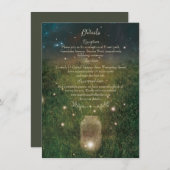 Rustikale Mason Jar - Karte mit den Details des Wa (Vorne/Hinten)