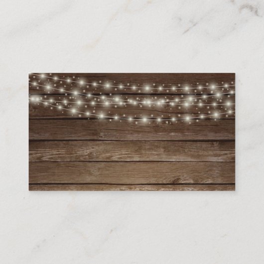 Rustikale Mason Jar Lights - Detailkarte Begleitkarte (Rückseite)