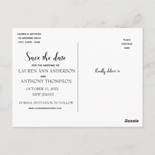 Rustikale Mason Jar Lights Hochzeit retten das Dat Postkarte (Rückseite)