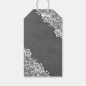 Rustikale Mason Jar Lights und Spitzen-Chalkboard- Geschenkanhänger (Rückseite)